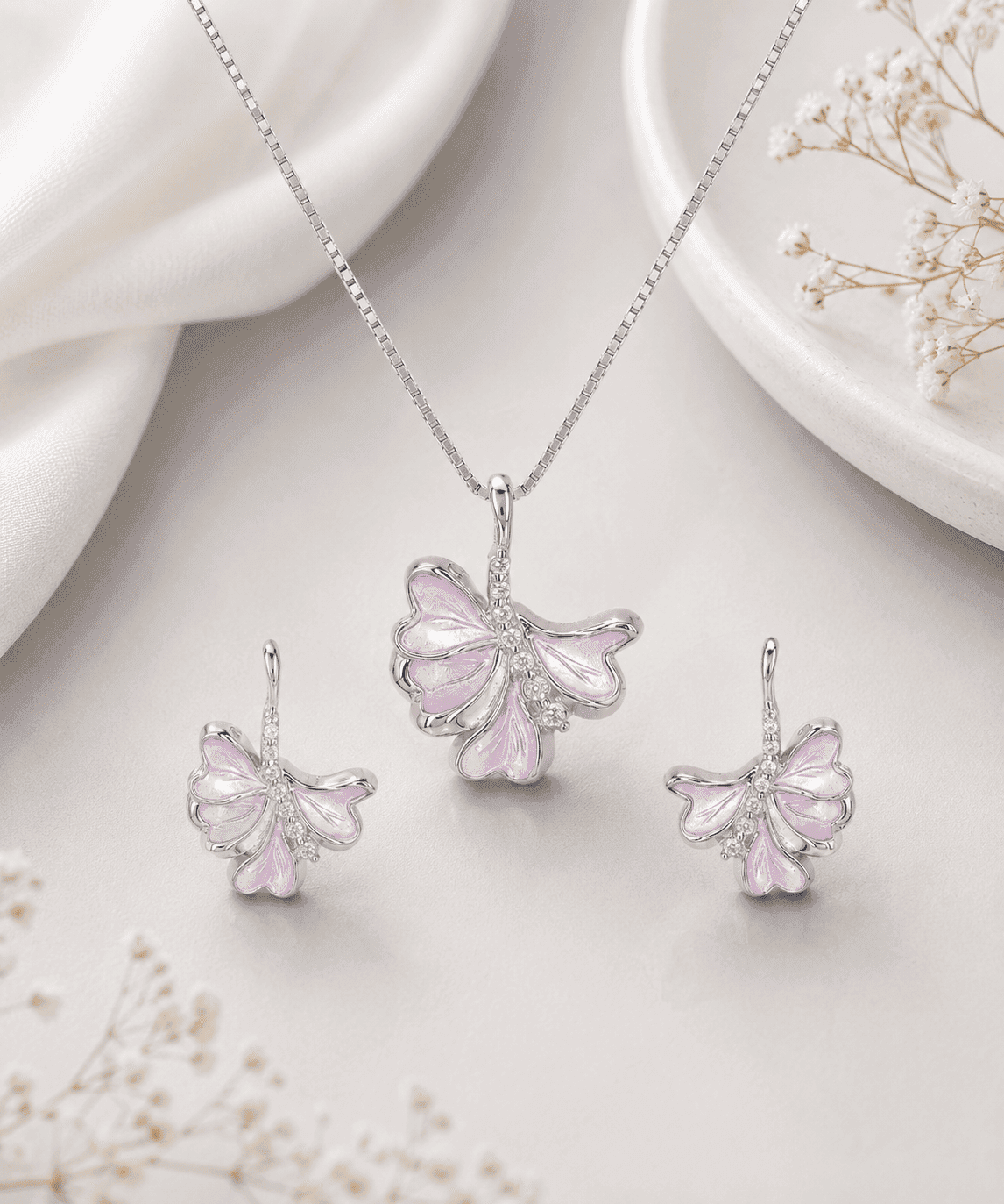Chain Pendant & Earring